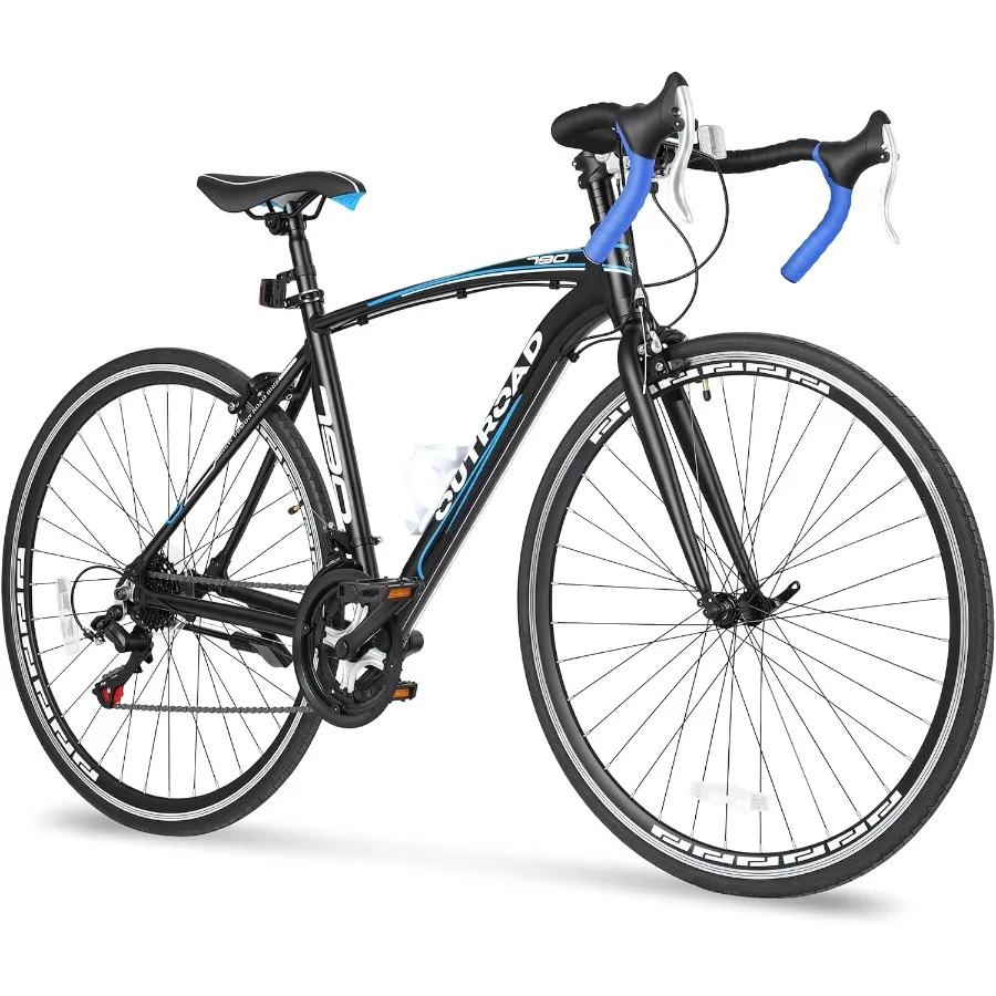 Carbon Bike Frame - จักรยานเสือหมอบ 700C 21/14 สปีด โครงสร้างทำจากอลูมิเนียมอัลลอยด์น้ำหนักเบา พร้อมระบบเบรกแบบดิสก์คู่