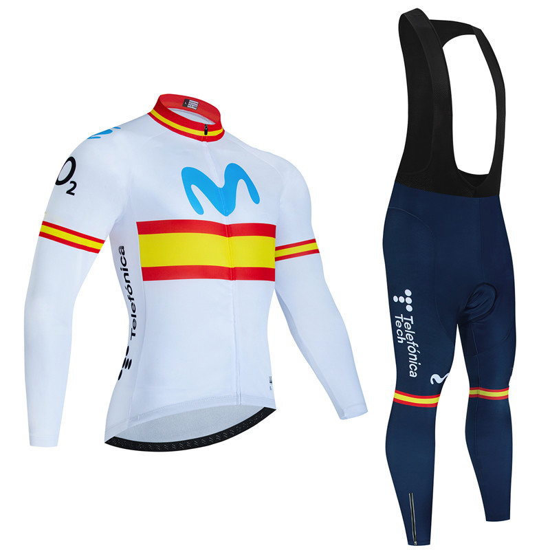 สเปน Movistar ฤดูใบไม้ร่วงแขนย - Cycling Gear Brands บทวิจารณ์และราคา