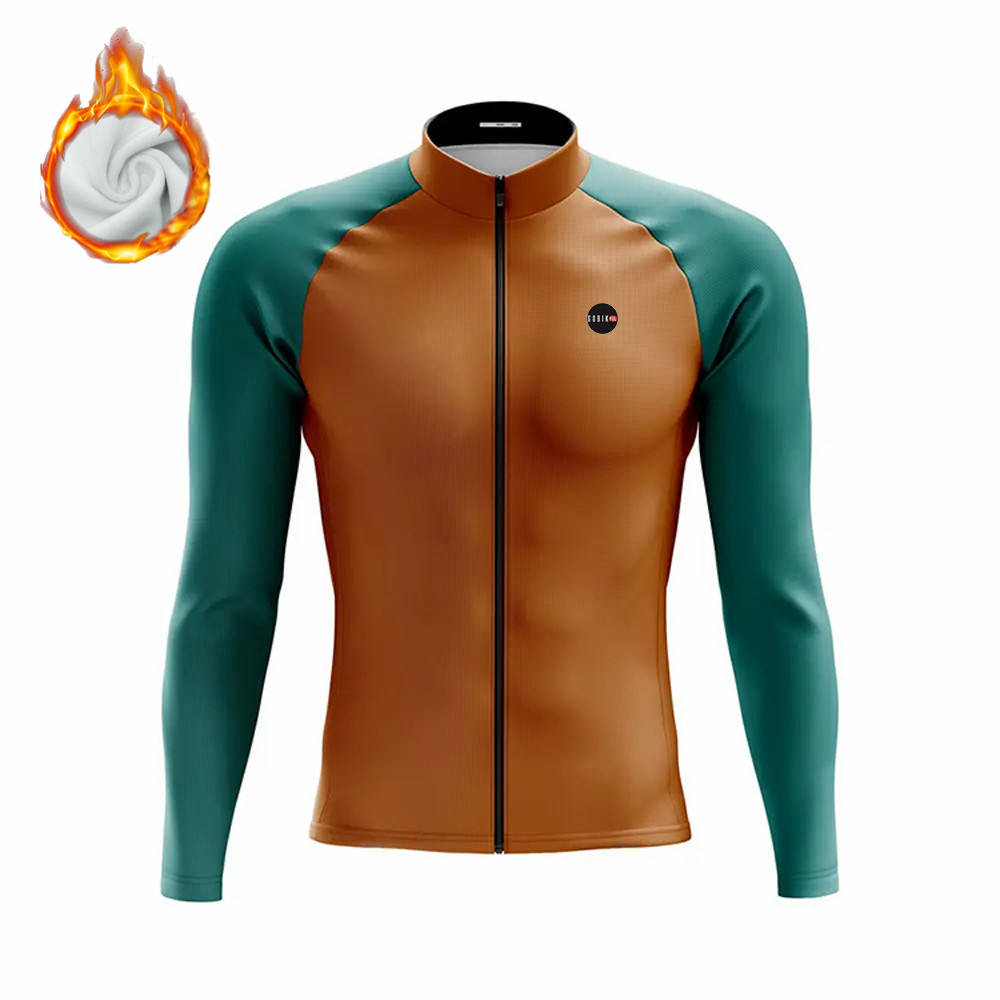 ฤดูหนาวขี่จักรยานผู้ชายแขนยาว  - Cycling Gear Jersey บทวิจารณ์และราคา